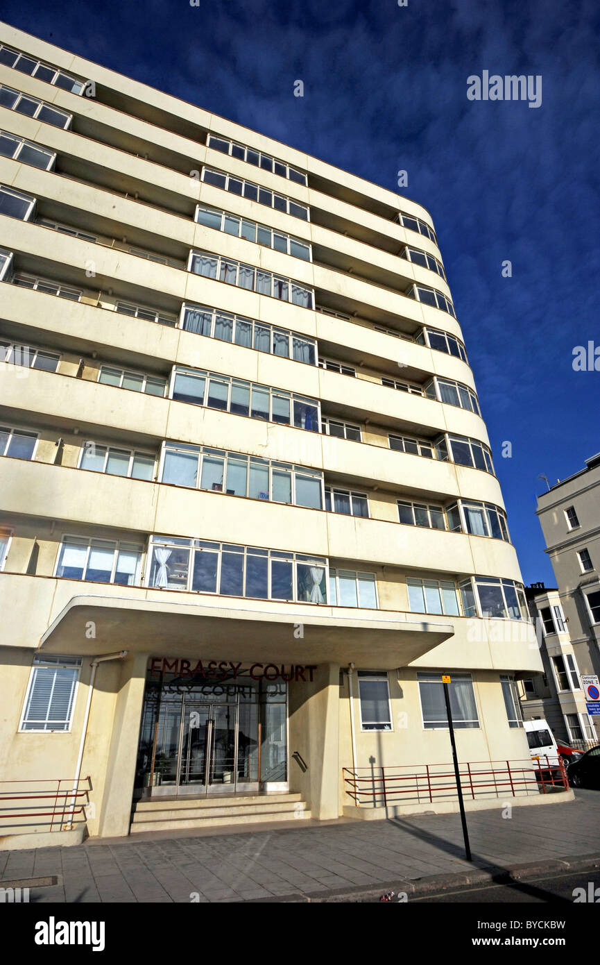 Embassy court block flats situated hires stock photography and images Alamy
