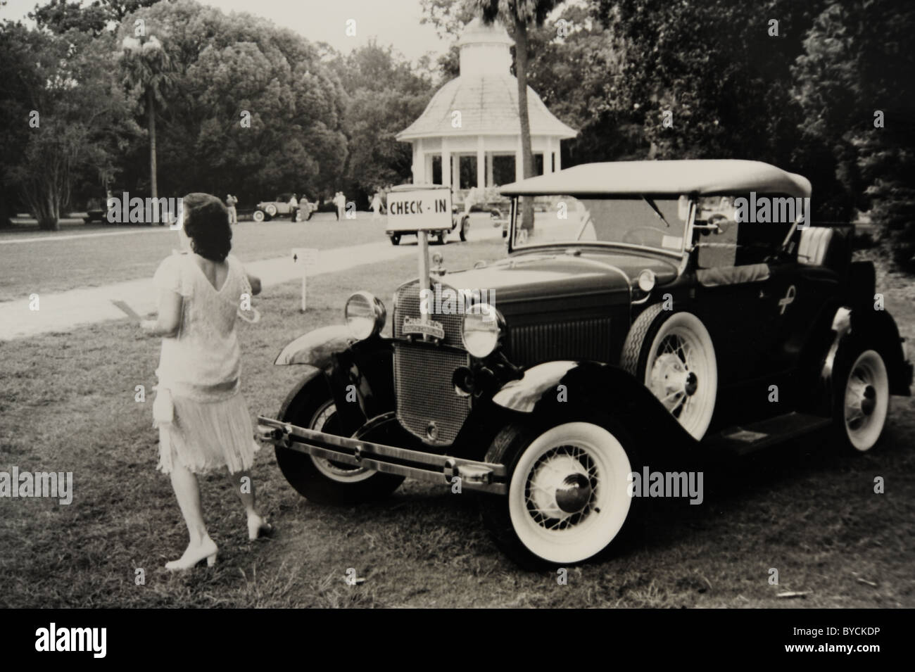 Antique car rally new ravenel bridge hi-res stock photography and