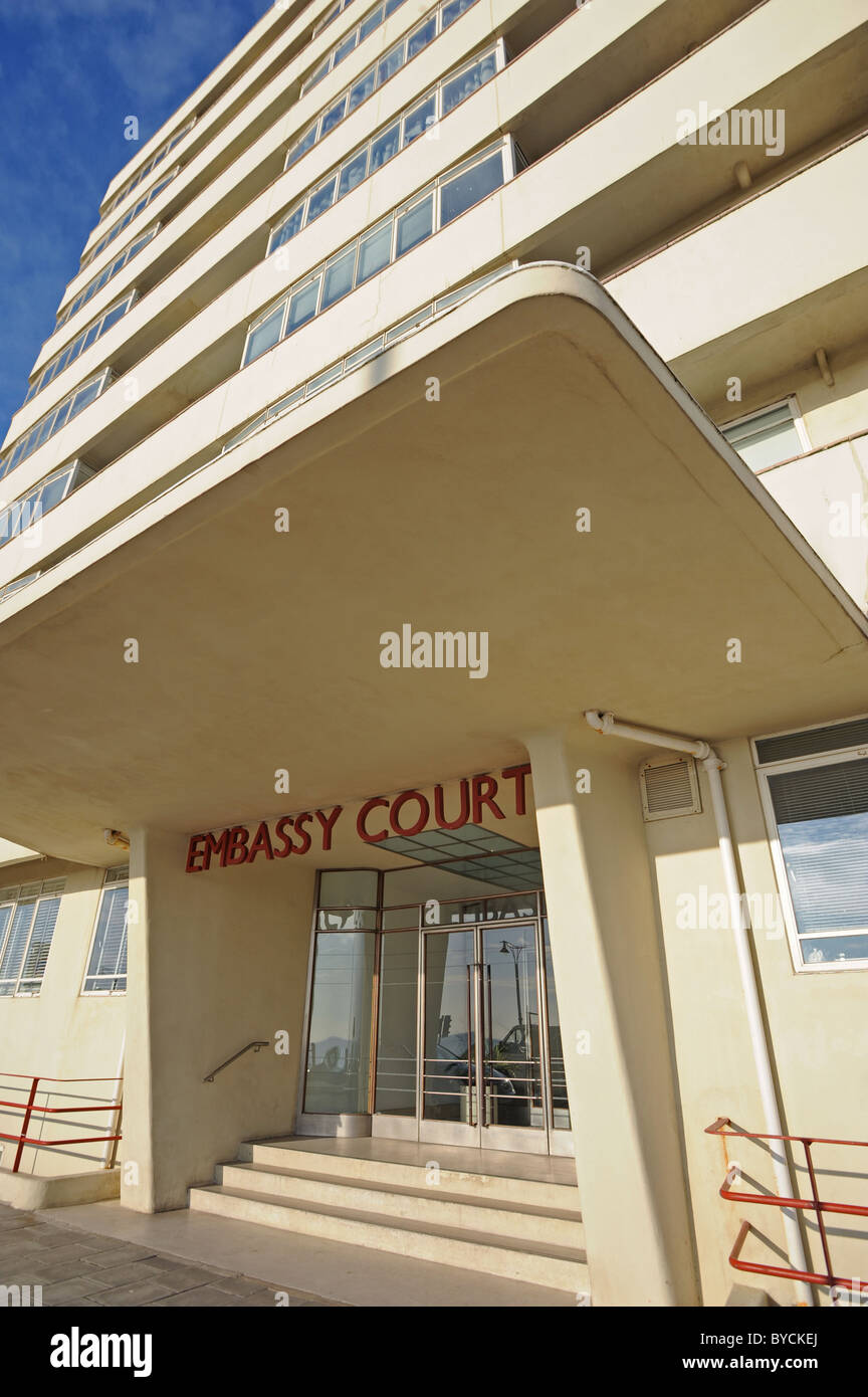 Embassy Court a block of flats situated on Brighton seafront designed