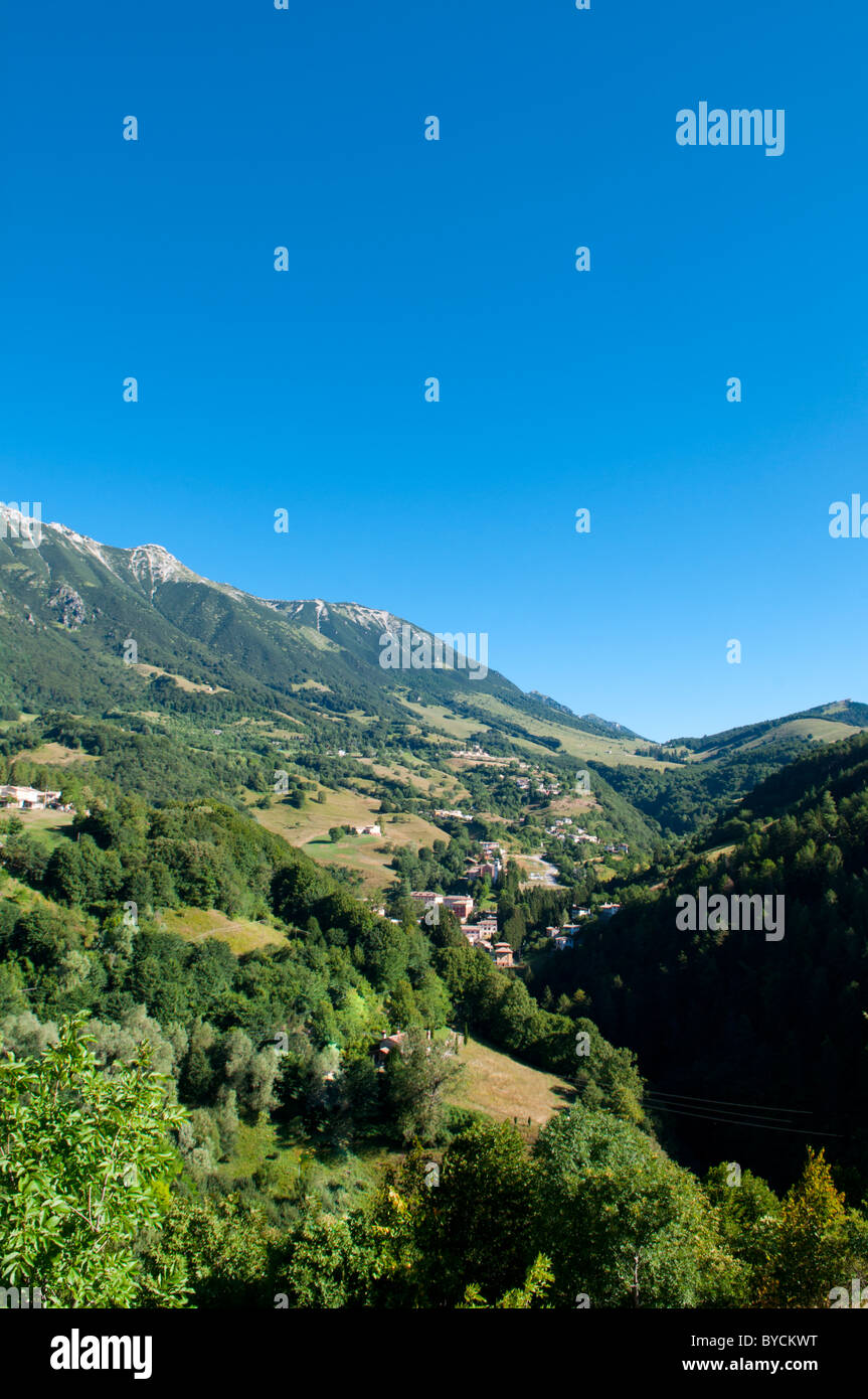 Italy,Veneto, view of Monte Baldo from Val Lagarina, Stock Photo