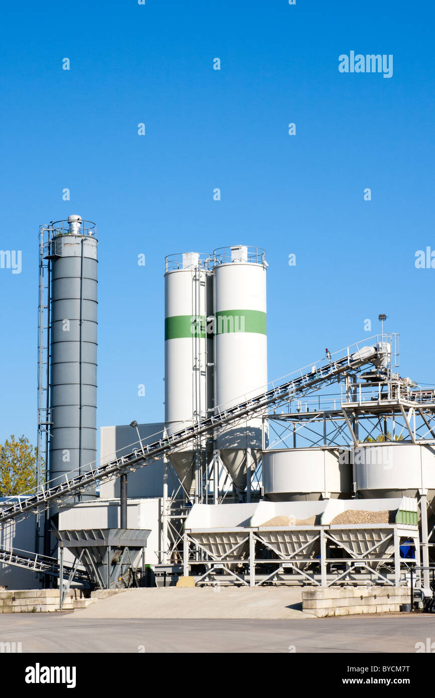 Sand & gravel factory Stock Photo