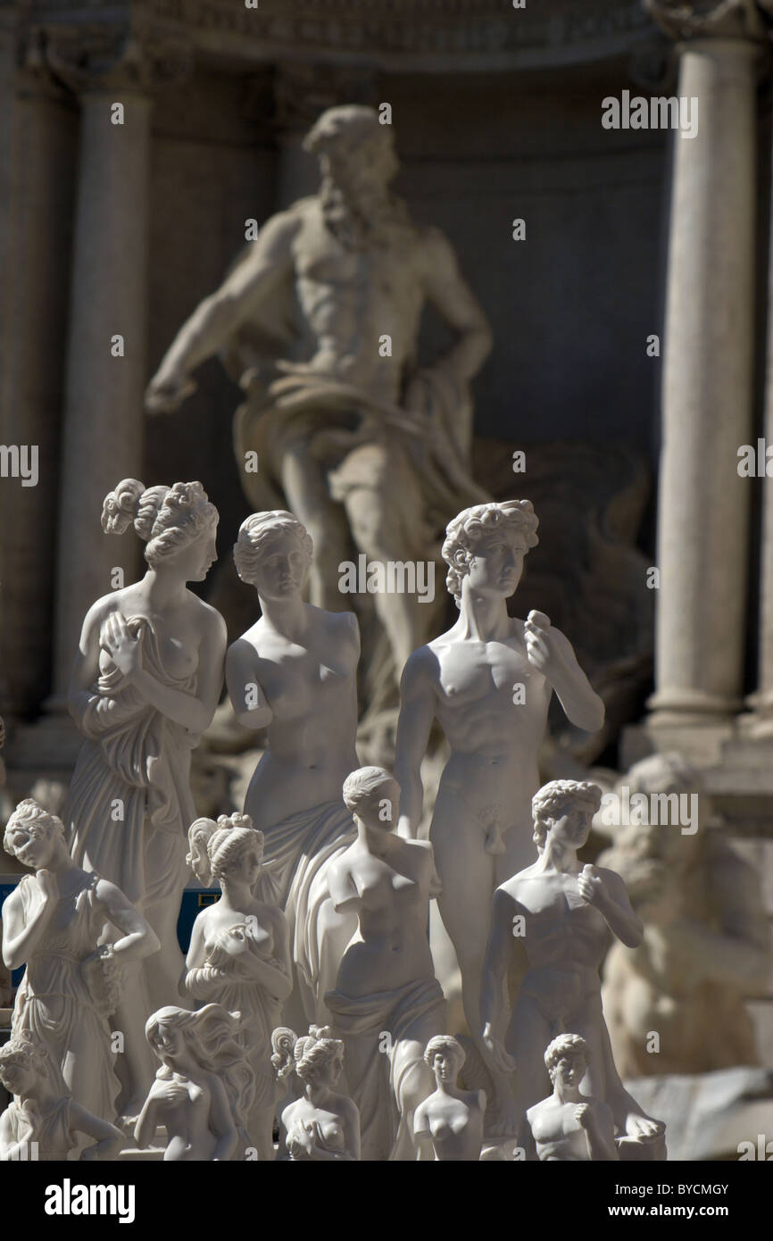 Rome figurine for Fontana di Trevi Stock Photo
