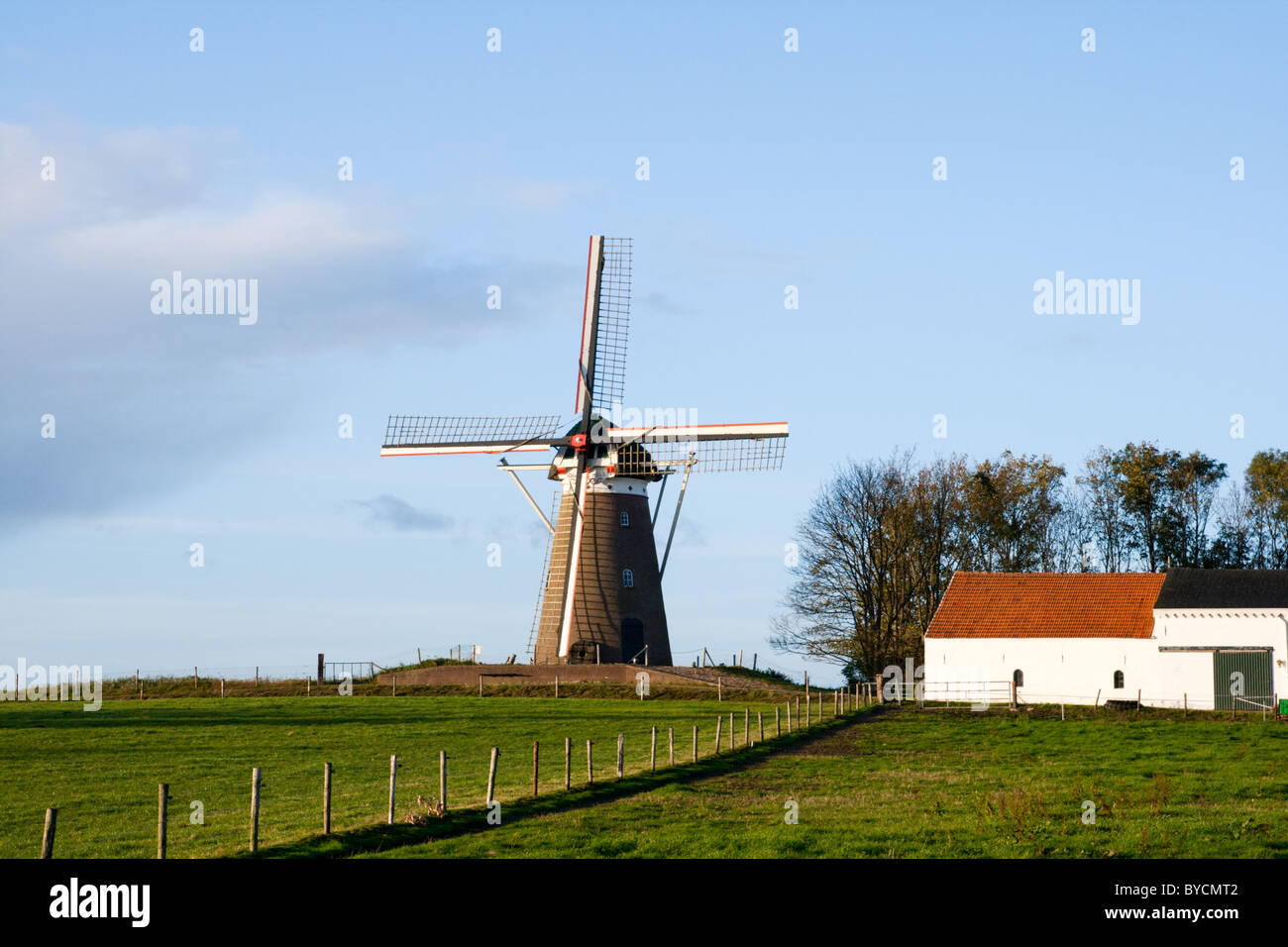 Dutch windmill Stock Photo
