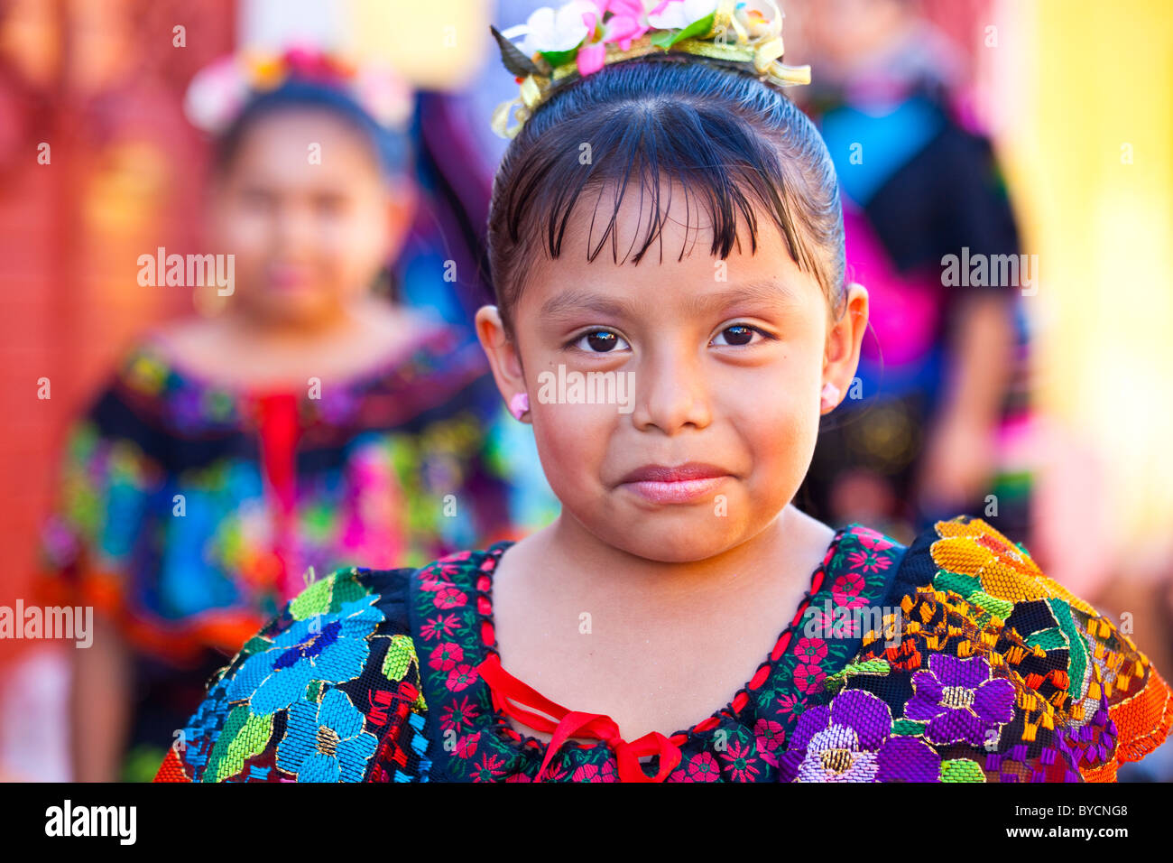 Fiesta Grande or the Grand Festival, Chiapa De Corzo, Chiapas, Mexico Stock Photo