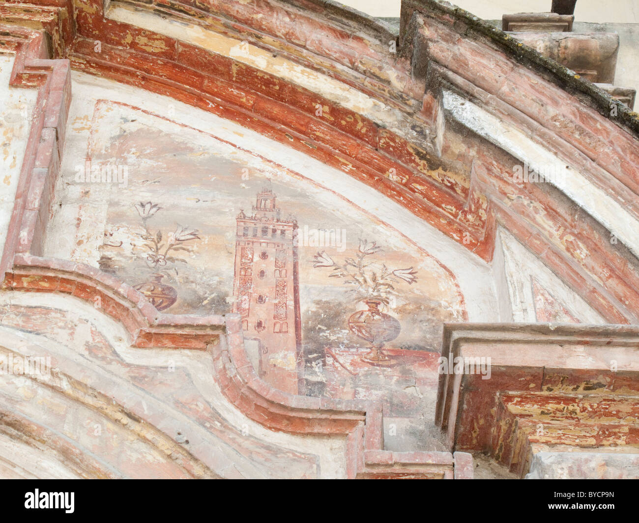 Detail of mural in Seville, Spain Stock Photo Alamy