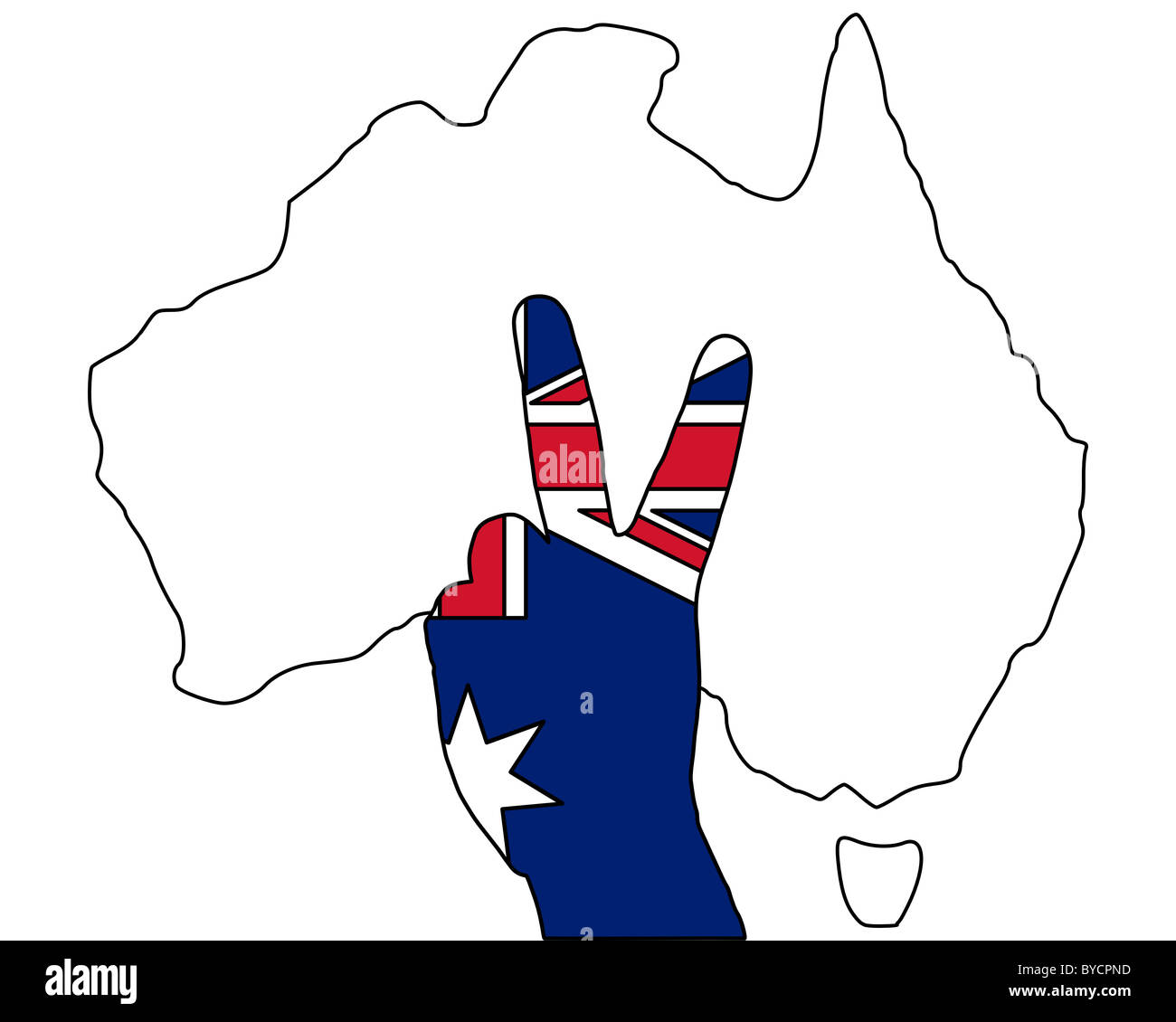 Australian finger signal hi-res stock photography and images - Alamy