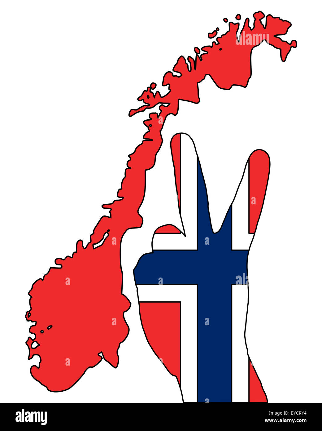 Norwegian language sign Cut Out Stock Images & Pictures - Alamy