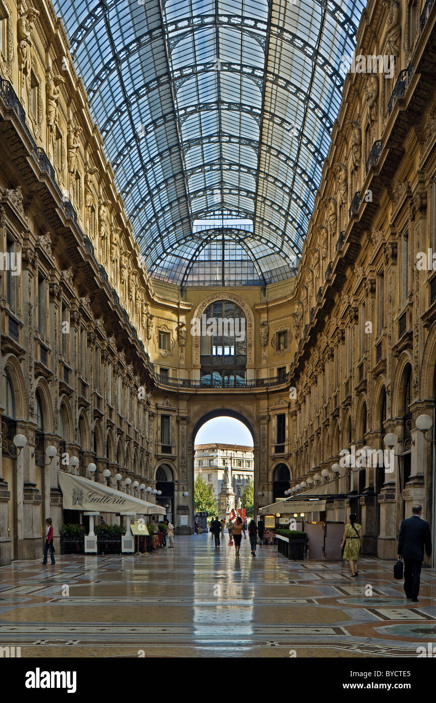 Italy, Milan, Galleria Vittorio Emanuele II Stock Photo