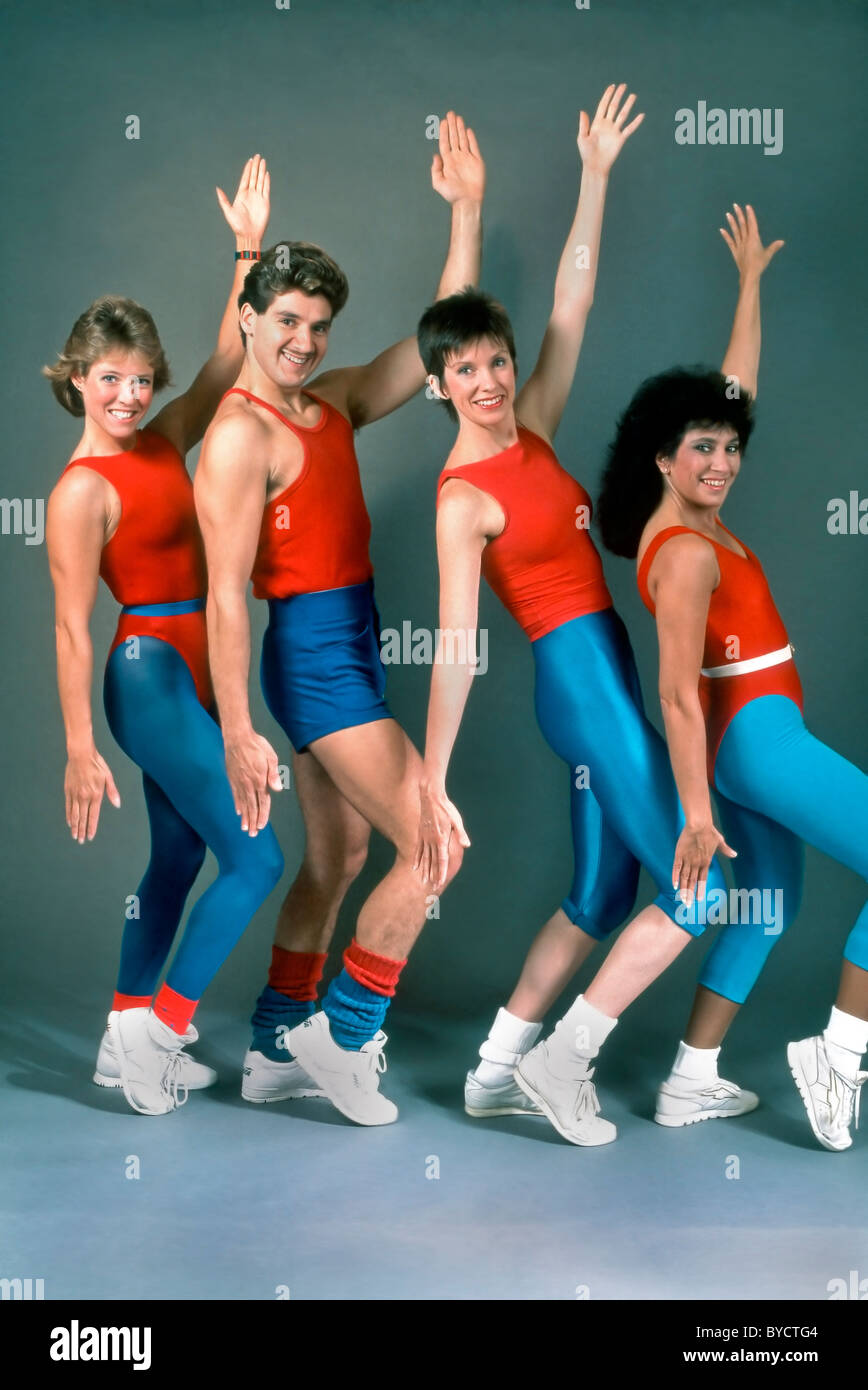 Aerobics 1980s hi-res stock photography and images - Alamy