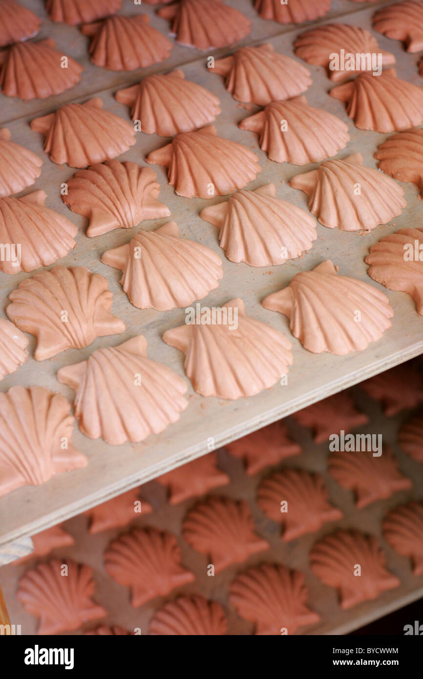 Clay seashells. Stock Photo