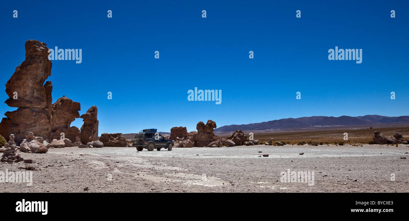 Rock formations in Southern Bolivia, South America. Stock Photo