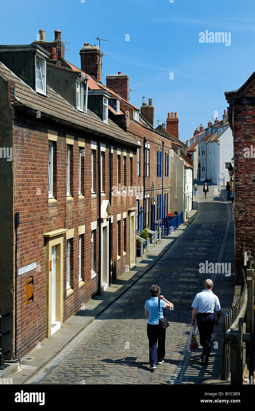 Henrietta street whitby england uk Stock Photo Alamy
