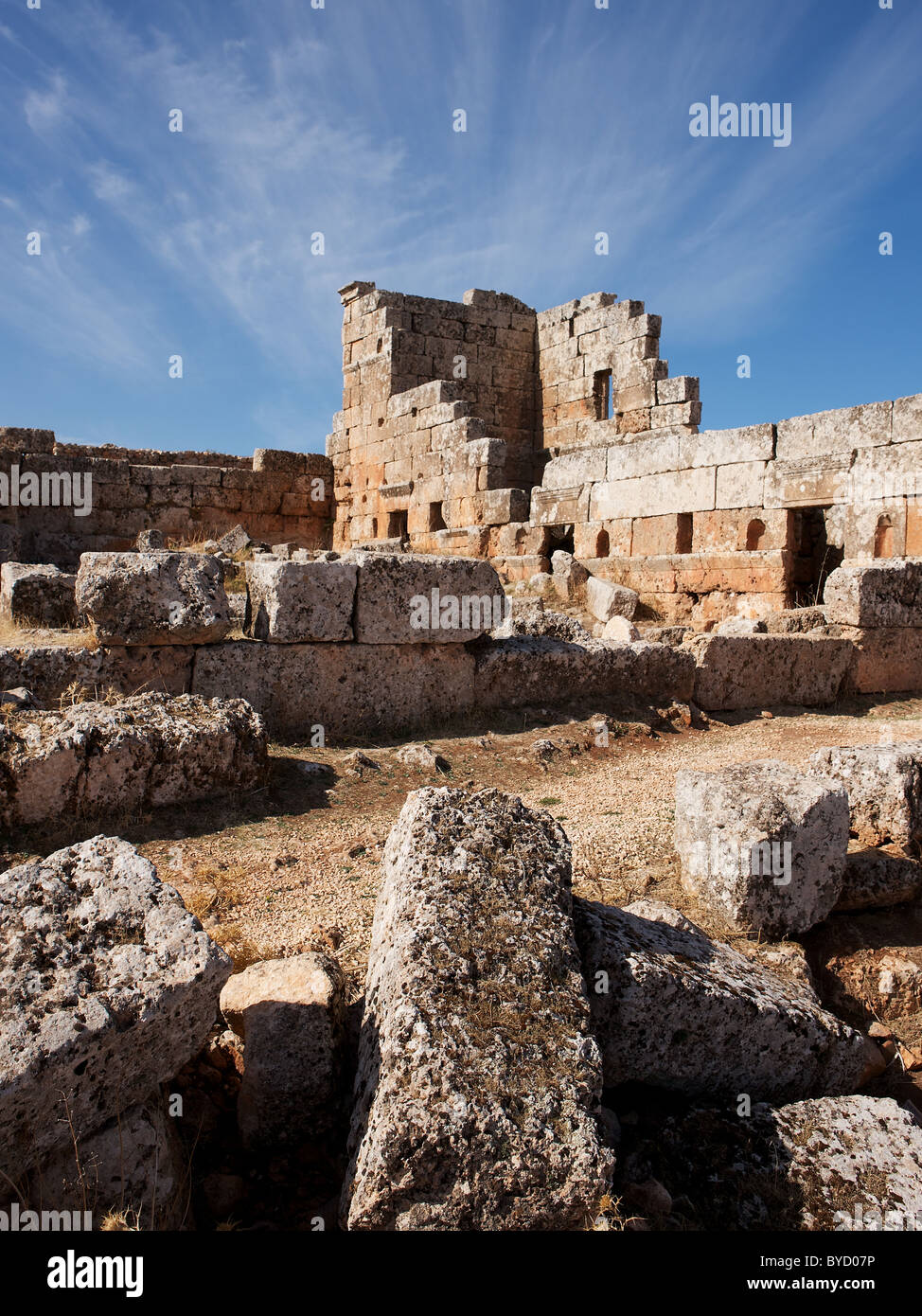 Forgotten city of Serjilla, Syria Stock Photo