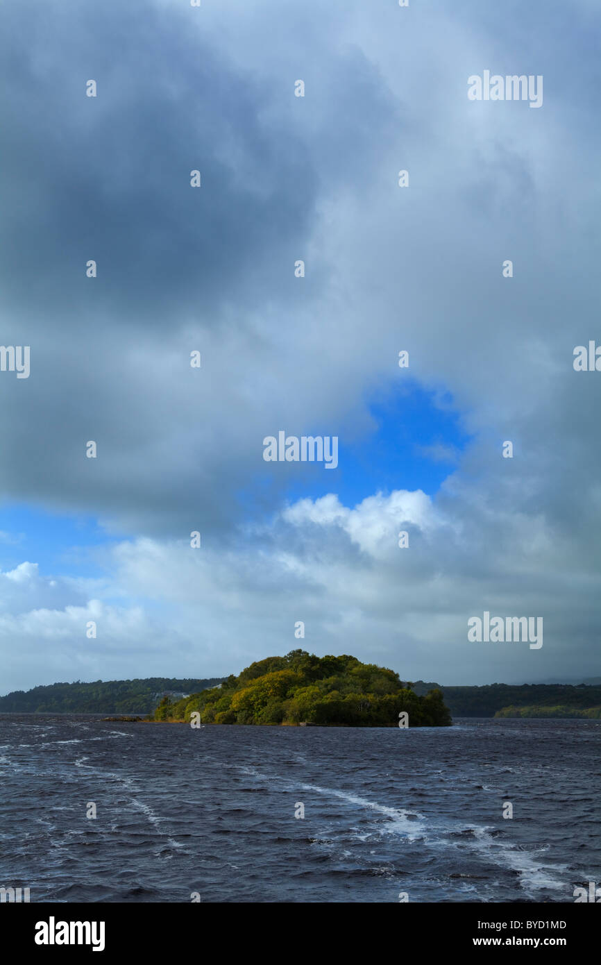 The Isle of Inishfree on Lough Gill, From a Poem by W.B. Yeats in 1888, Lough Gill, County Sligo, Ireland Stock Photo