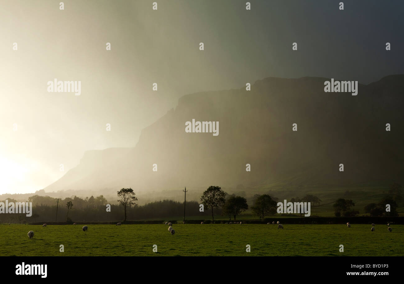 Stormy Weather Over King's Mountain, County Sligo, Ireland Stock Photo