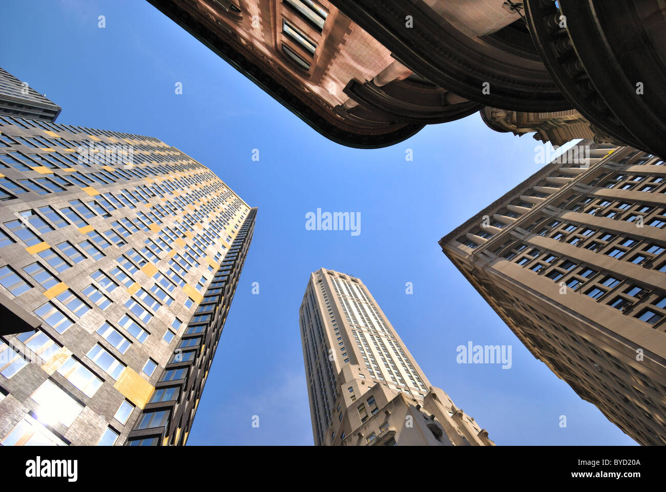 Nyc skyscraper tall buildings manhattan hires stock photography and