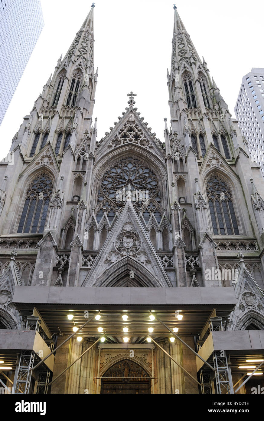 St. Patrick's Cathedral, a Roman Catholic Church in New York City Stock Photo