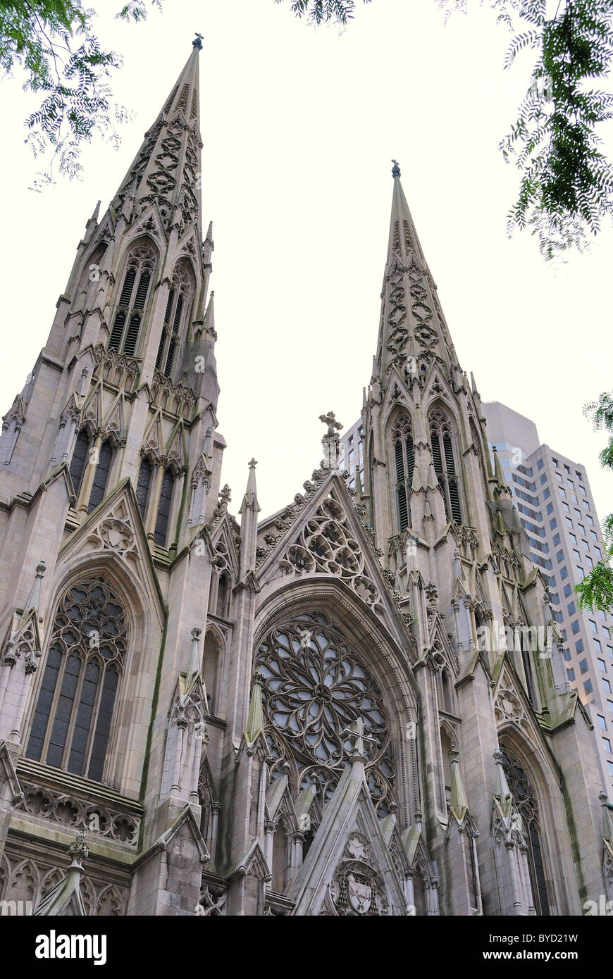 New York city at St. Patrick's Cathedral. Stock Photo