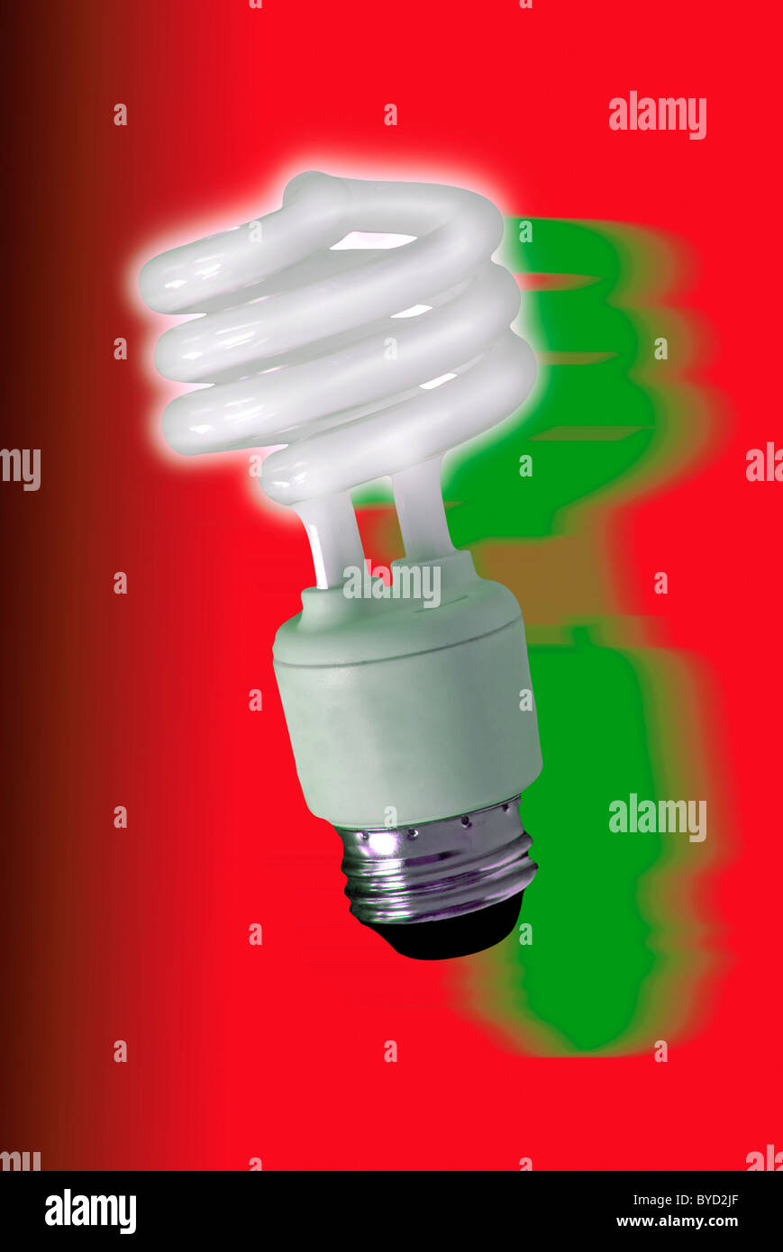 Energy efficient fluorescent light bulb Stock Photo Alamy