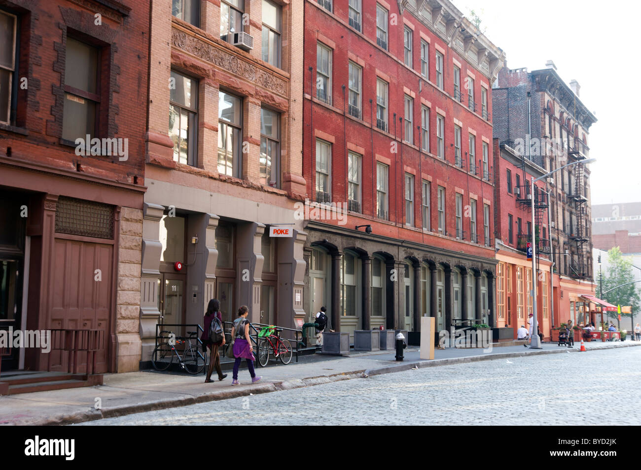 Harrison Street in Tribeca, New York City, USA Stock Photo 34093547