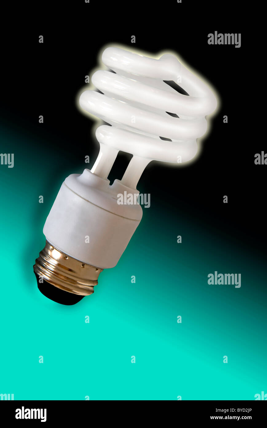 Energy efficient fluorescent light bulb Stock Photo Alamy