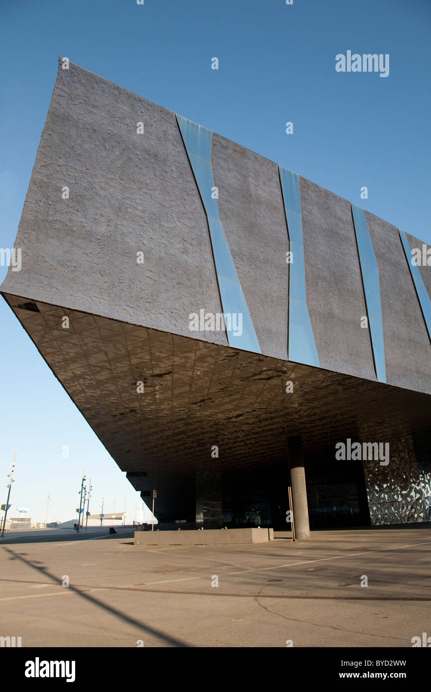 The Forum Building by Herzog and de Meuron in Barcelona, Catalonia, Spain Stock Photo