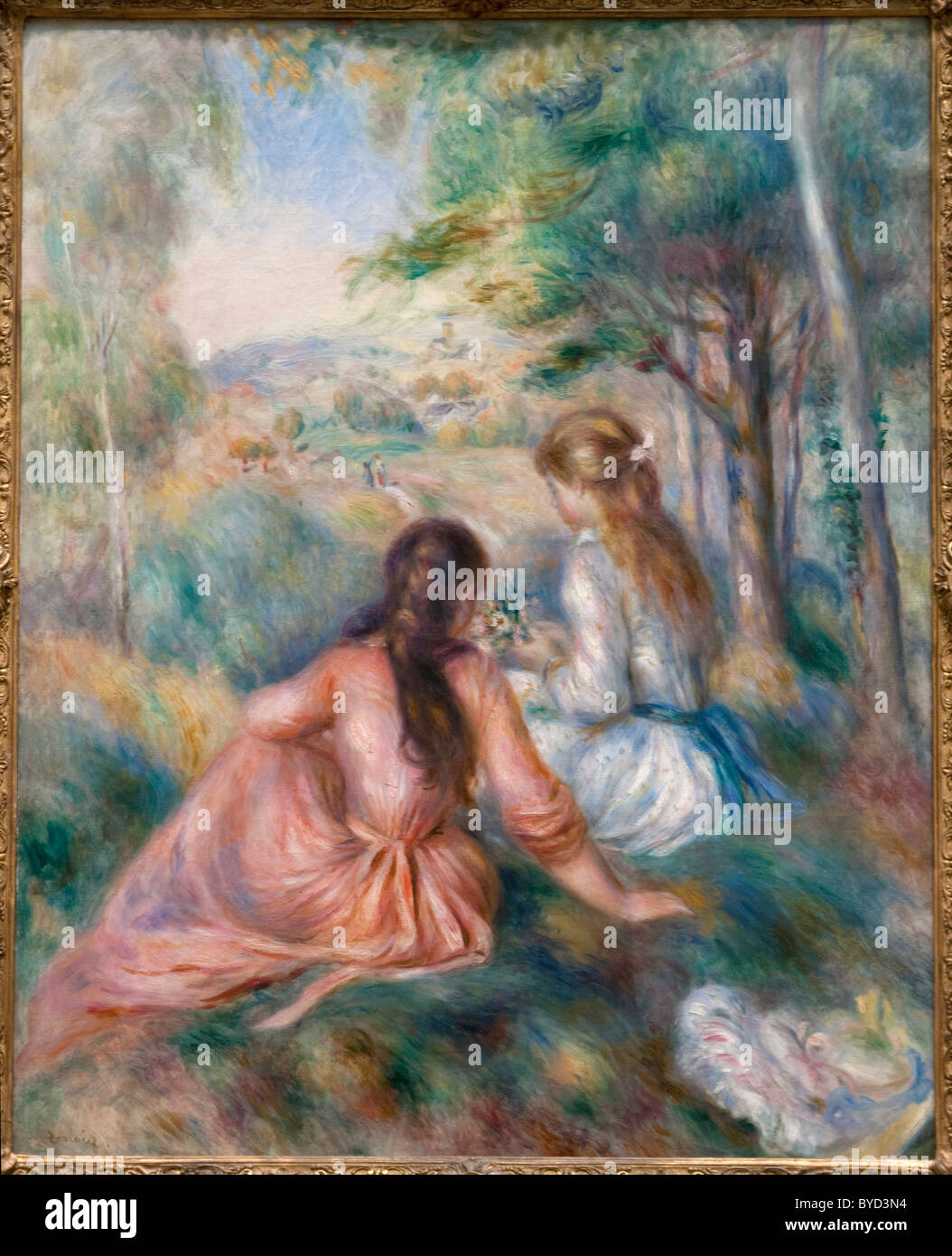 In the Meadow, 1888–92, by Auguste Renoir Stock Photo