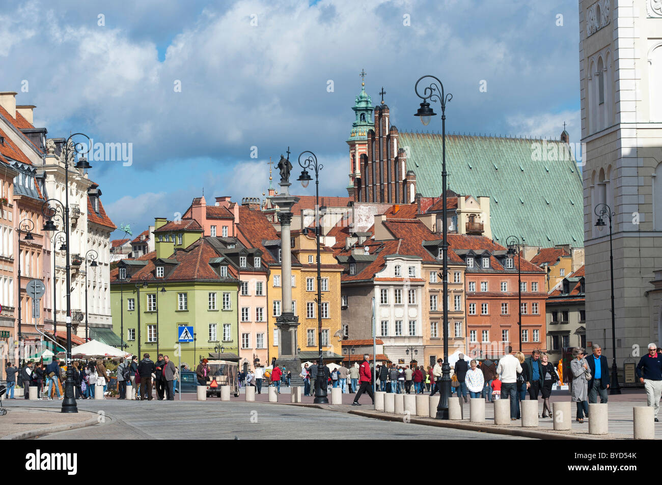 Castle Square, Warsaw, Masovia province, Poland, Europe Stock Photo