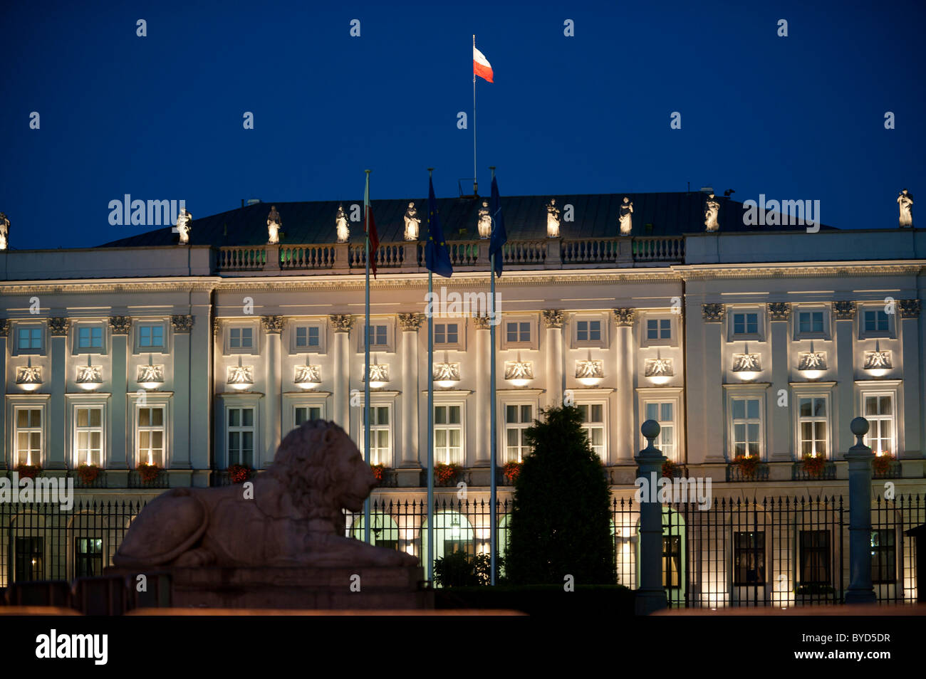Presidential Palace, Warsaw, Masovia province, Poland, Europe Stock Photo