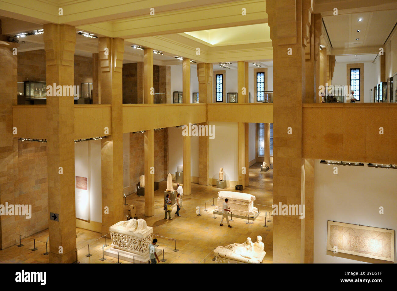Interior of the National Museum, Beirut, Beyrouth, Lebanon, Middle East, West Asia Stock Photo