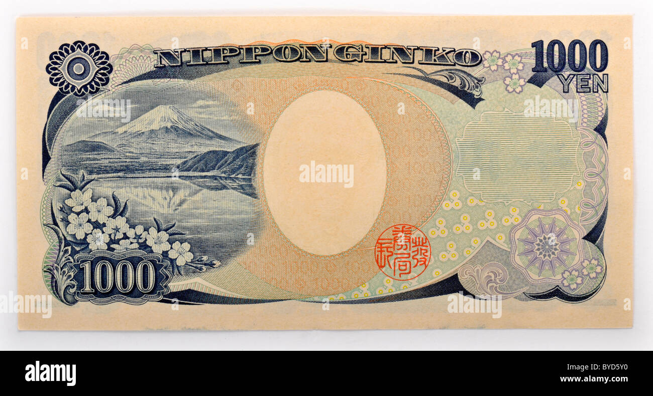 1000 Japanese Yen Banknote Currency Of Japan Rear Side Stock Photo how-to-make-1-000-dollars-fast
