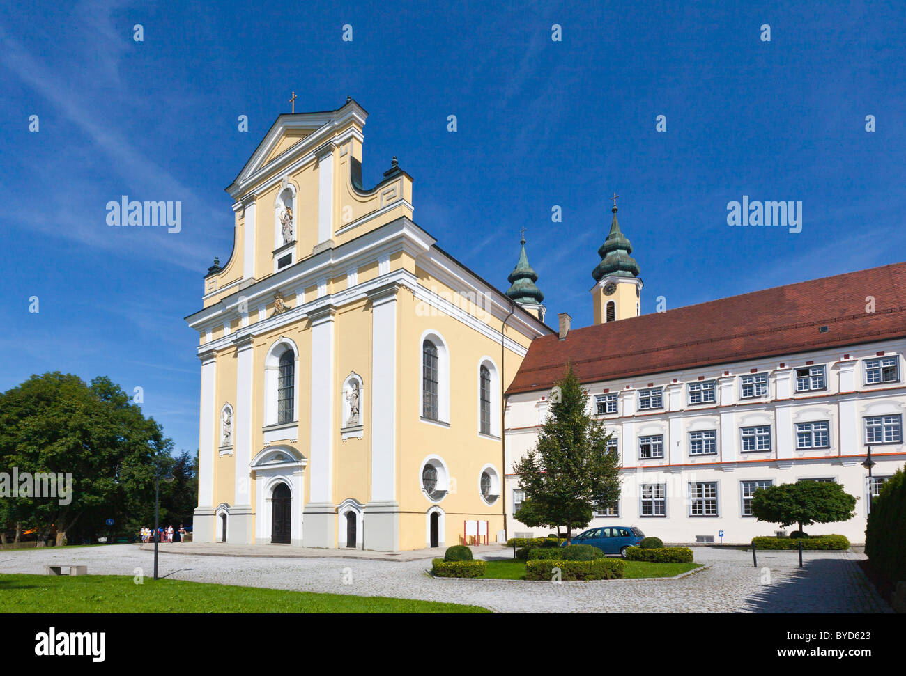 Rot an der Rot Abbey, monastery and Church of St. Verena, Rot an der Rot, Biberach district, Baden-Wuerttemberg, Germany, Europe Stock Photo