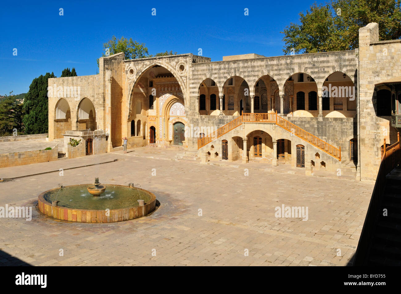 Historic Beit ed-Dine, Beiteddine Palace of Emir Bashir, Chouf, Lebanon, Middle East, West Asia Stock Photo