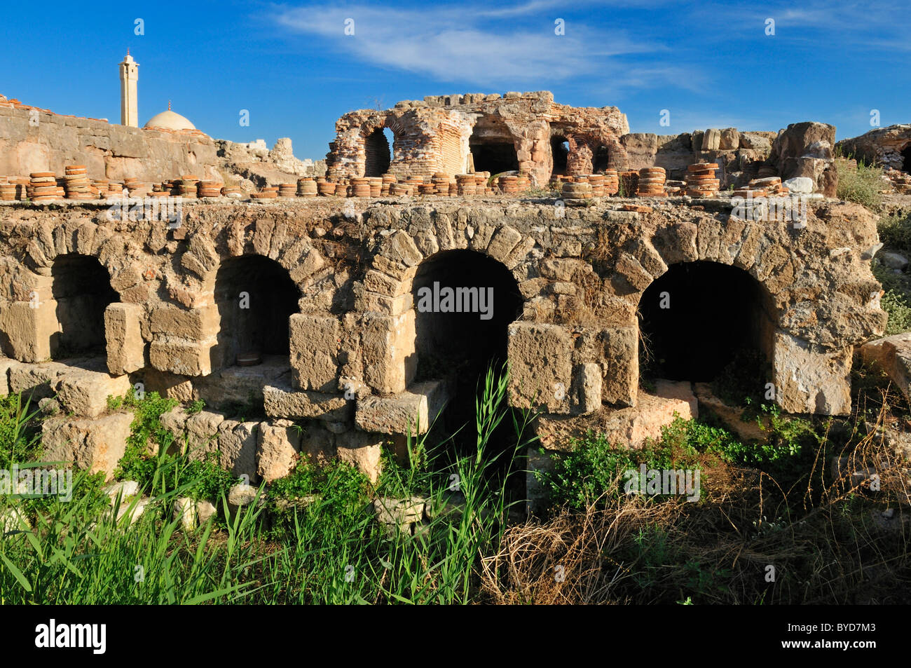 Roman heating system, antique archeological site of Tyros, Tyre, Sour