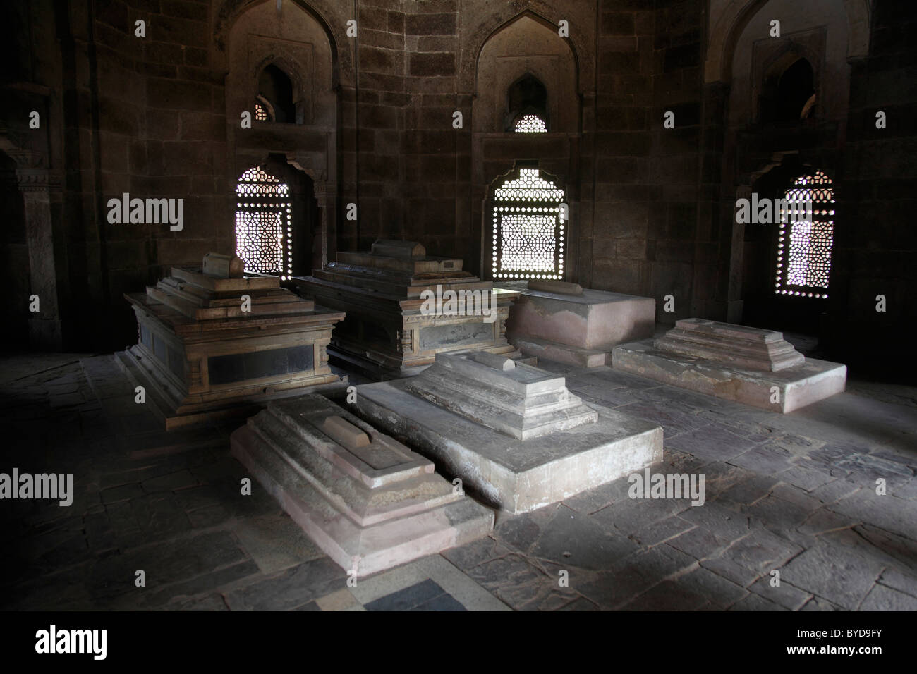 Isa Khan's Tomb, Humayun's Tomb, burial place of Muhammad Nasiruddin Humayun, second ruler of the Mughal Empire in India Stock Photo