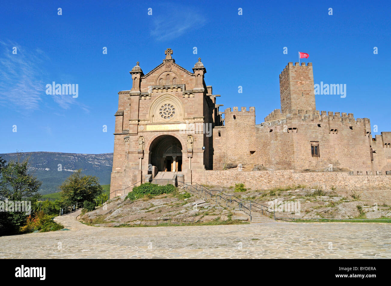 Castillo de Javier, castle, museum, Javier, Pamplona, Navarra, Spain, Europe Stock Photo