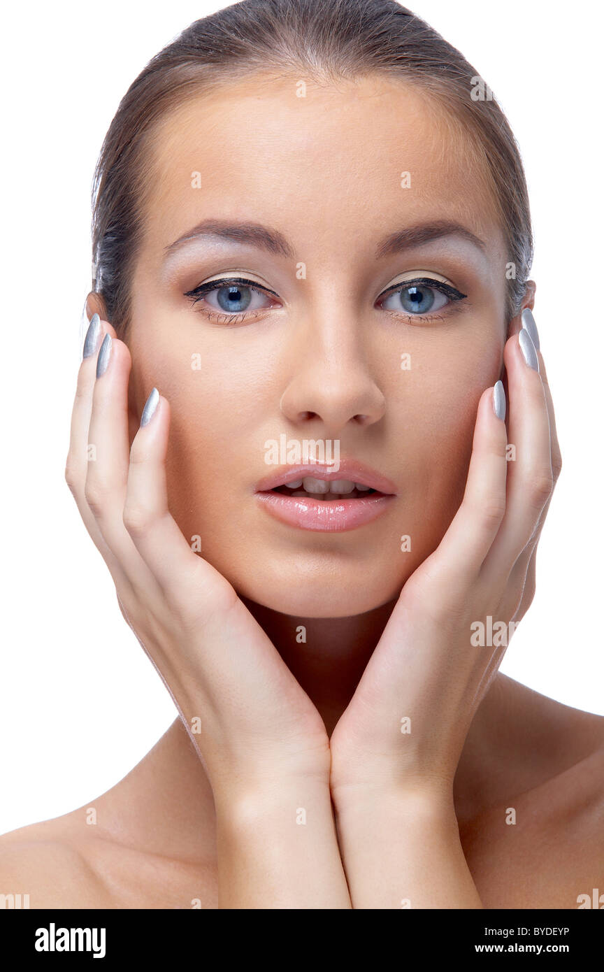 portrait of beautiful model Stock Photo Alamy
