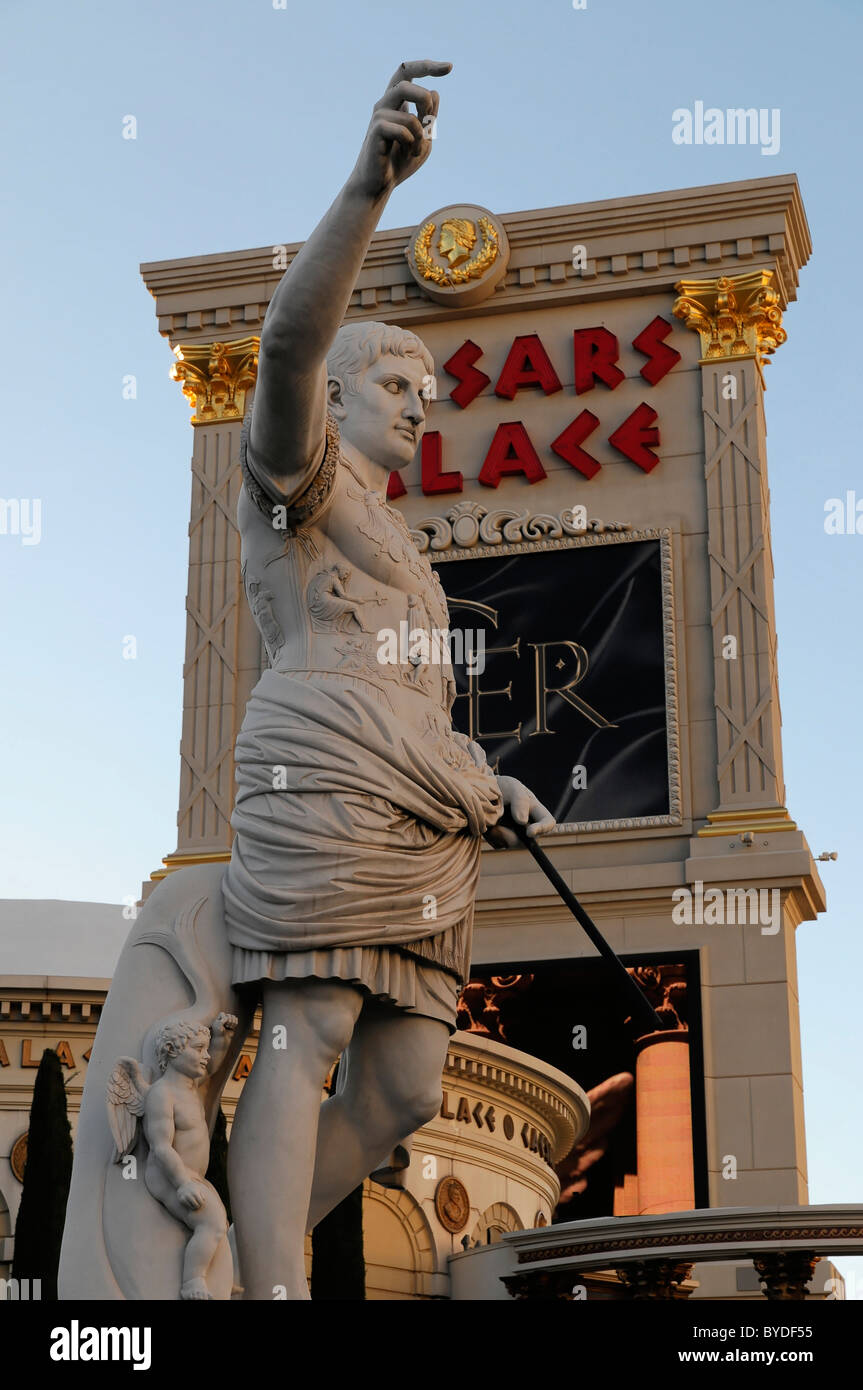 Partial view, Caesars Palace, casino, hotel, Las Vegas, Nevada, USA, North America Stock Photo