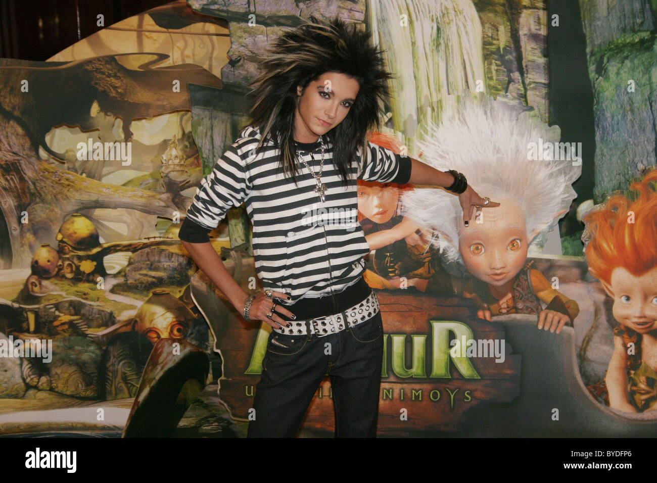 Tokio Hotel singer Bill Kaulitz German premiere of 'Arthur und die Minimoys' ('Arthur and the Invisibles') at the CineStar Stock Photo