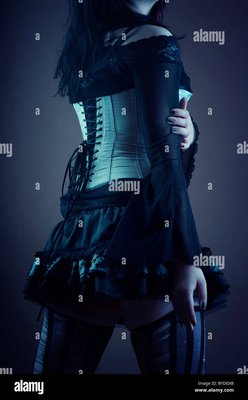 Woman, Gothic, standing, body Stock Photo - Alamy
