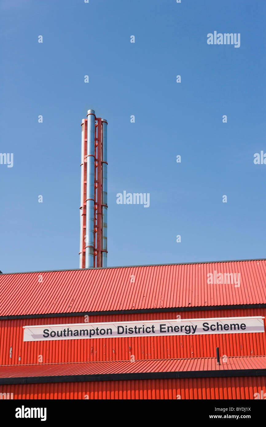Southampton District Energy Scheme, Southampton Geothermal, Pirelli Street, Southampton, Hampshire, England, United Kingdom Stock Photo
