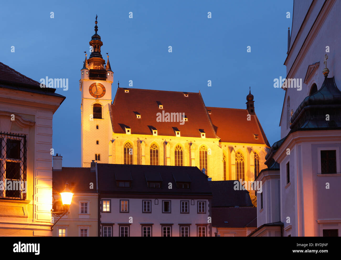 Piaristenkirche church, Krems, Wachau, Waldviertel region, Lower Austria, Austria, Europe Stock Photo