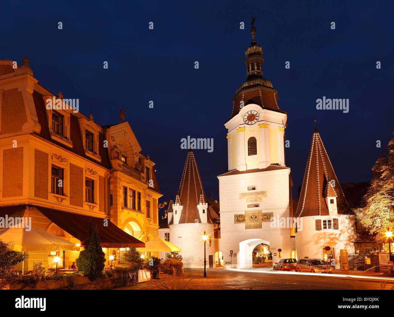Steiner Tore gate tower, old town, Krems, Wachau, Waldviertel region, Lower Austria, Austria, Europe Stock Photo