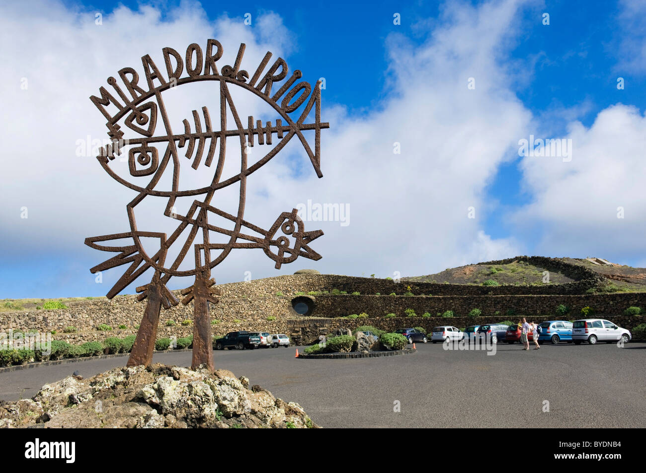 Sculpture at the Mirador del Rio, built by the artist Cesar Manrique, Lanzarote, Canary Islands, Spain, Europe Stock Photo