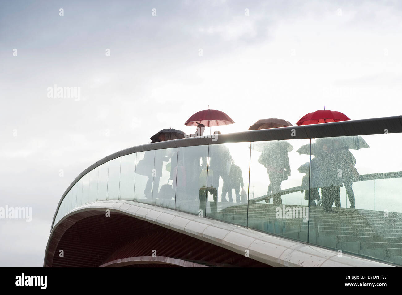 The modern Calatrava bridge over the Grand Canal, Venice, Veneto, Italy, Europe Stock Photo