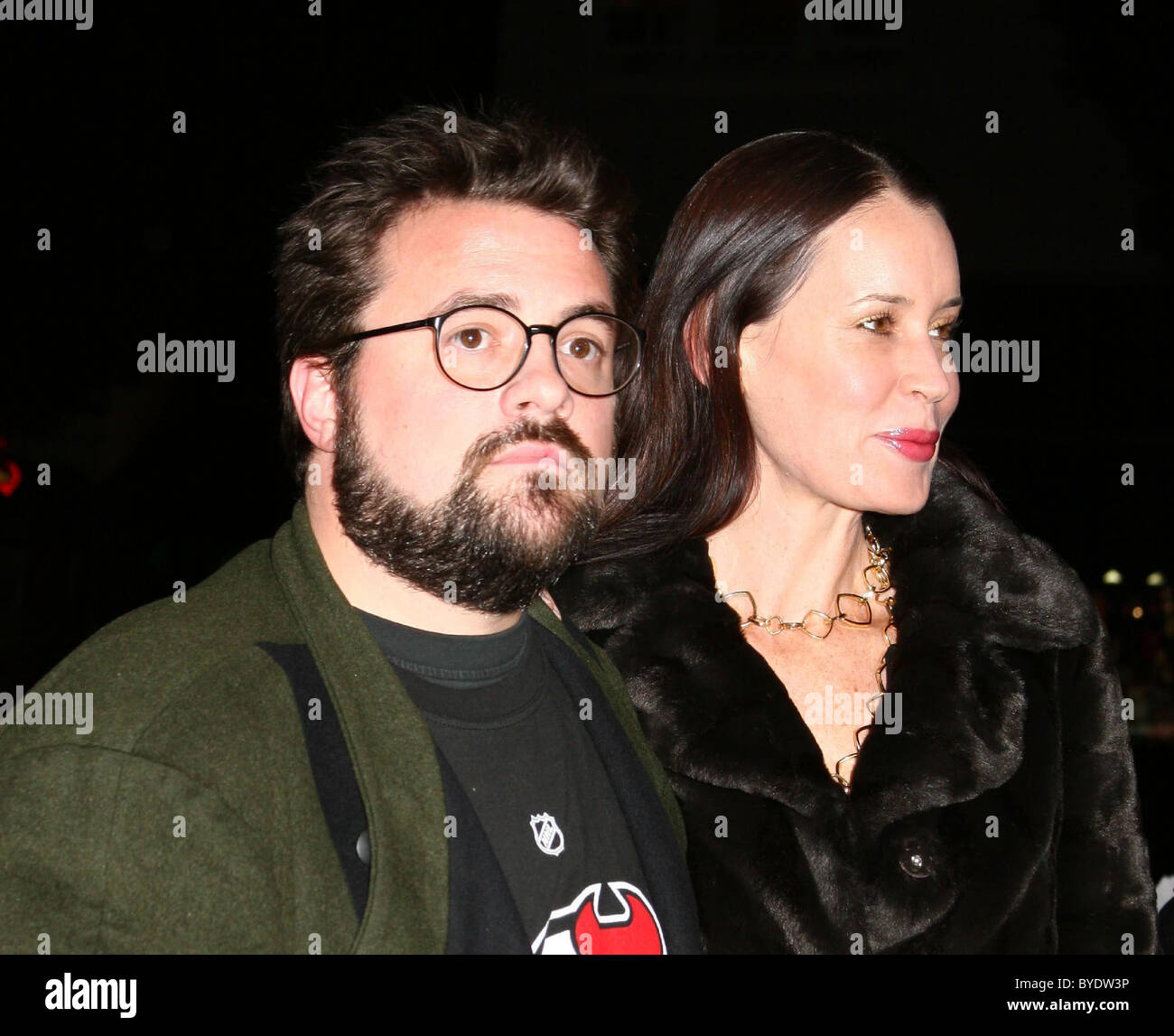 Kevin Smith with wife Jennifer Schwalbach Smith 'Catch and Release' world premiere held at the Egyptian Theatre Hollywood, Stock Photo