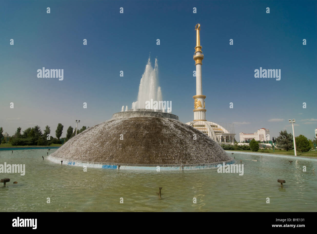 Independence Monument Of Turkmenistan Ashgabat Turkmenistan Central