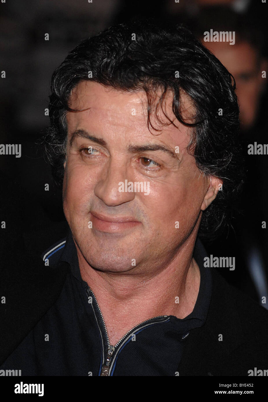 Sylvester Stallone Rocky Balboa UK film premiere at the Vue West End - Arrivals London, England - 16.01.07 Stock Photo