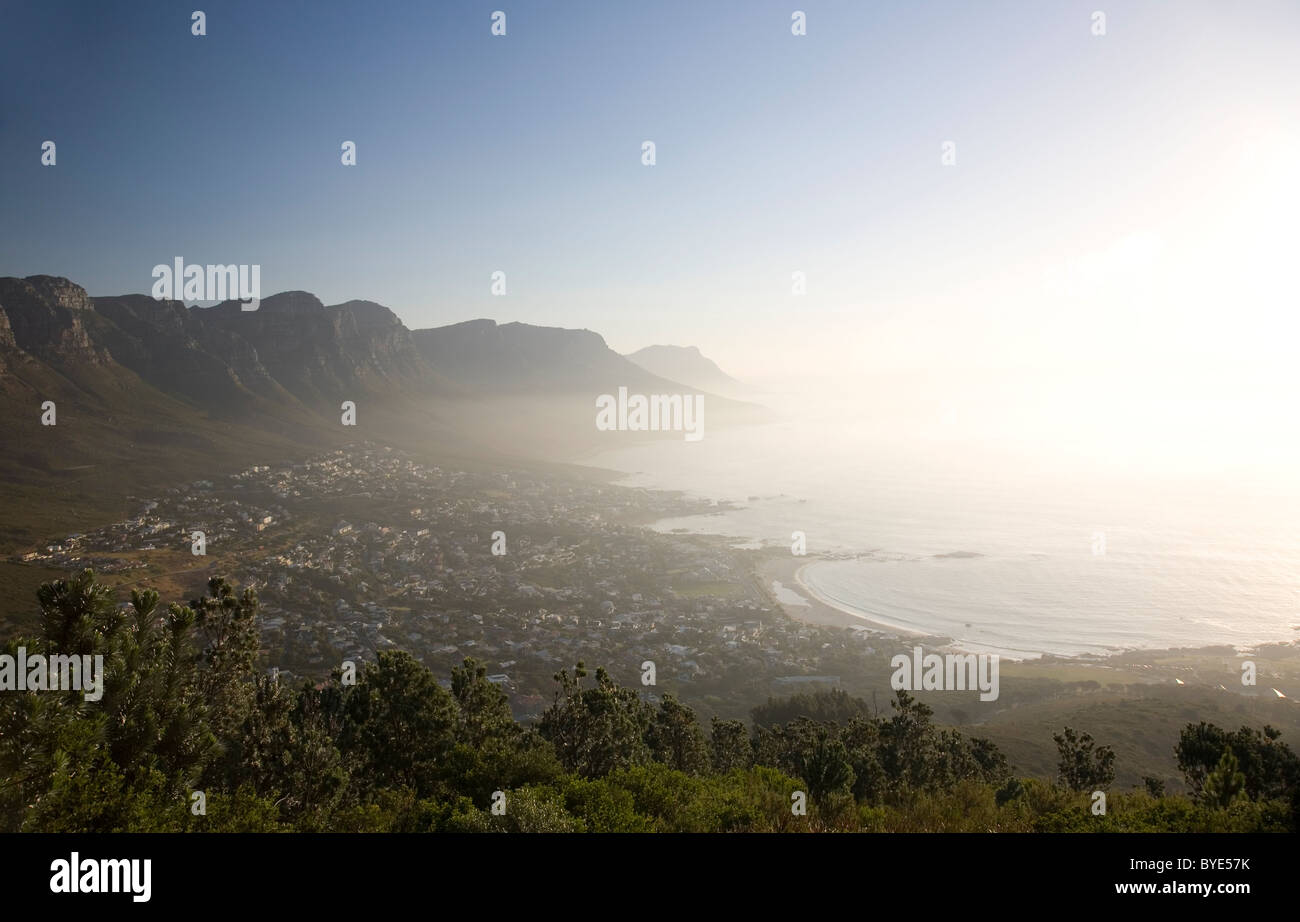 Twelve Apostles and Cape Peninsula (Camps Bay onwards) viewed from Lion ...