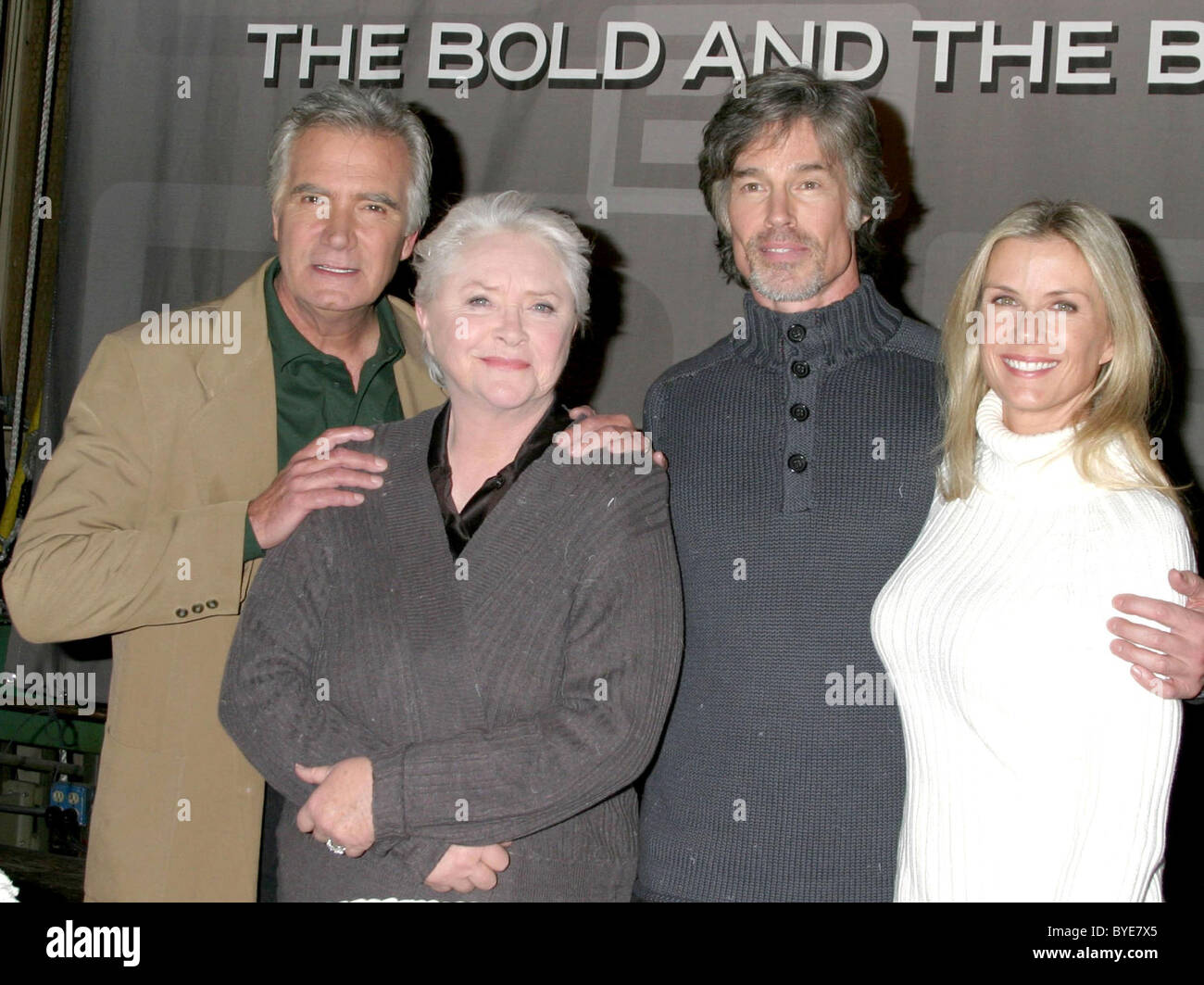 John McCook, Susan Flannery, Ronn Moss and Katherine Kelly Lang 'Bold & the Beautiful' celebrates 5000 Shows at the CBS Stock Photo